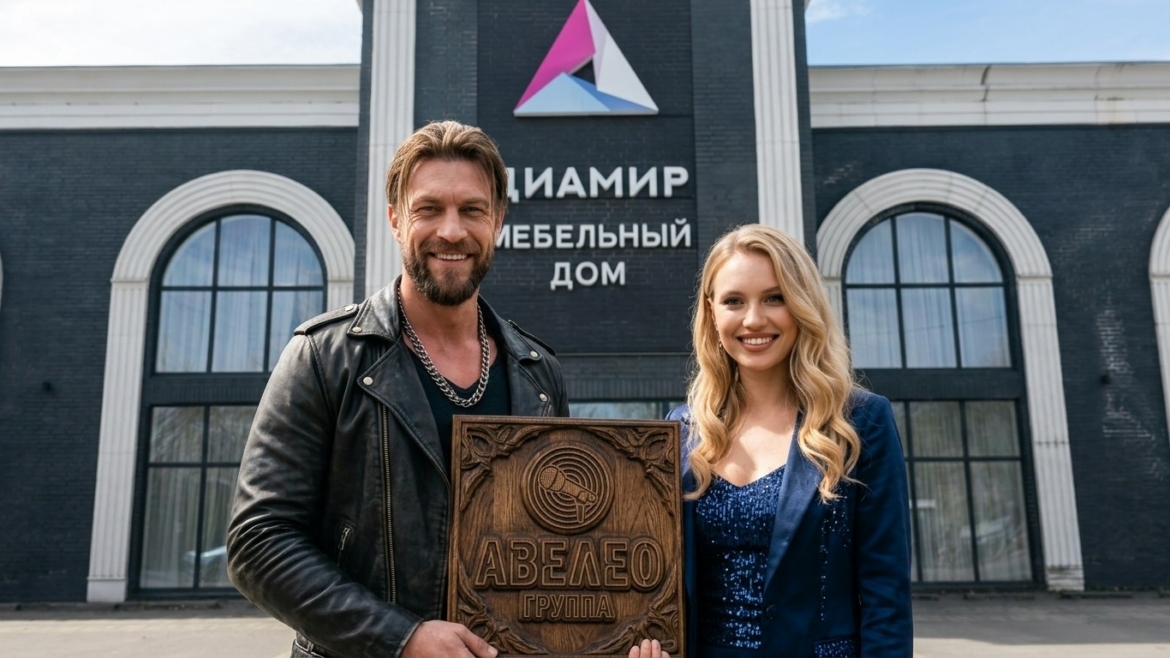 Артисты группы «Авелео» посетили мебельный дом «Диамир» в Калининграде
